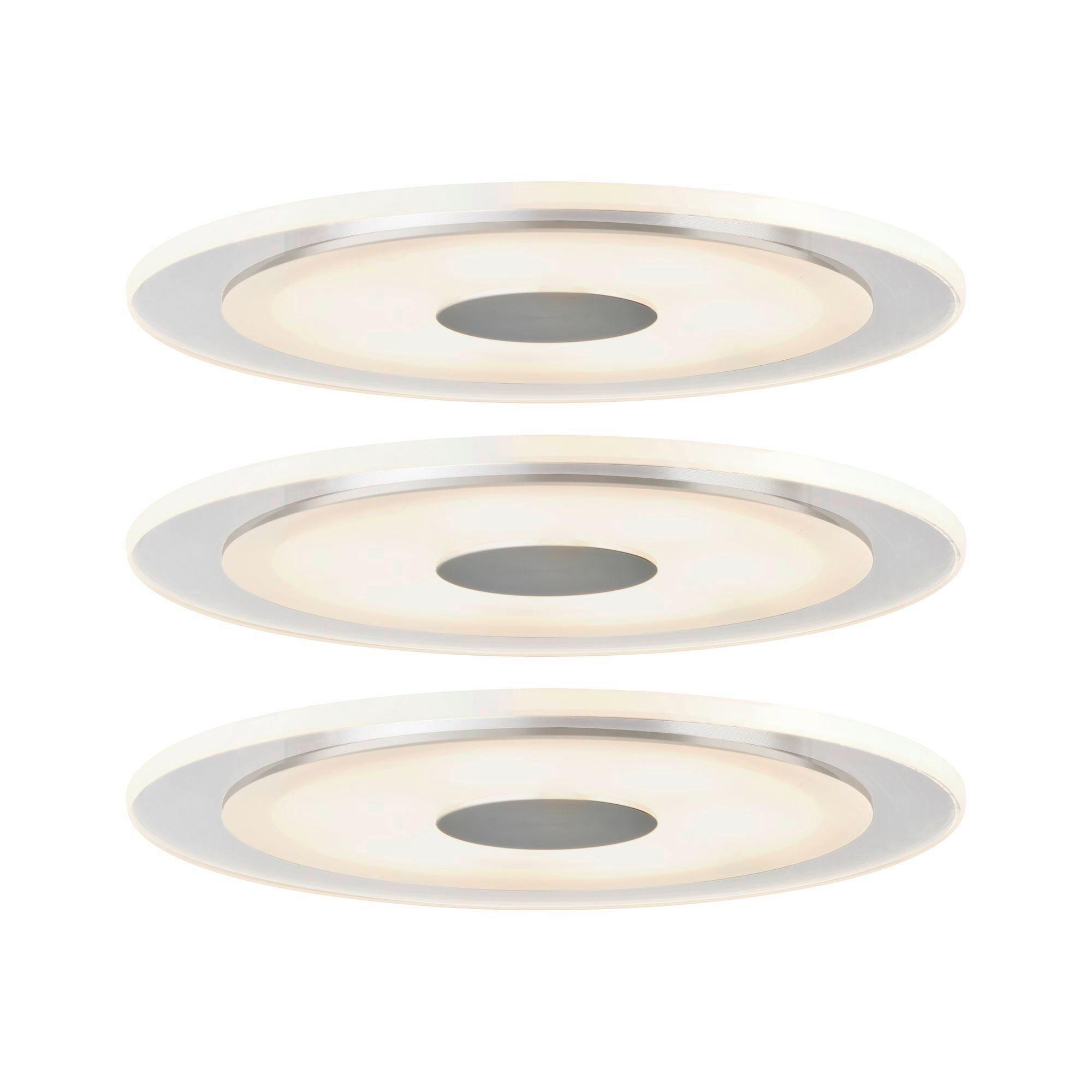 LED-Deckenleuchte EBL Whirl max. 6 Watt, 3-teilig - Basics, Metall (15cm) - Paulmann