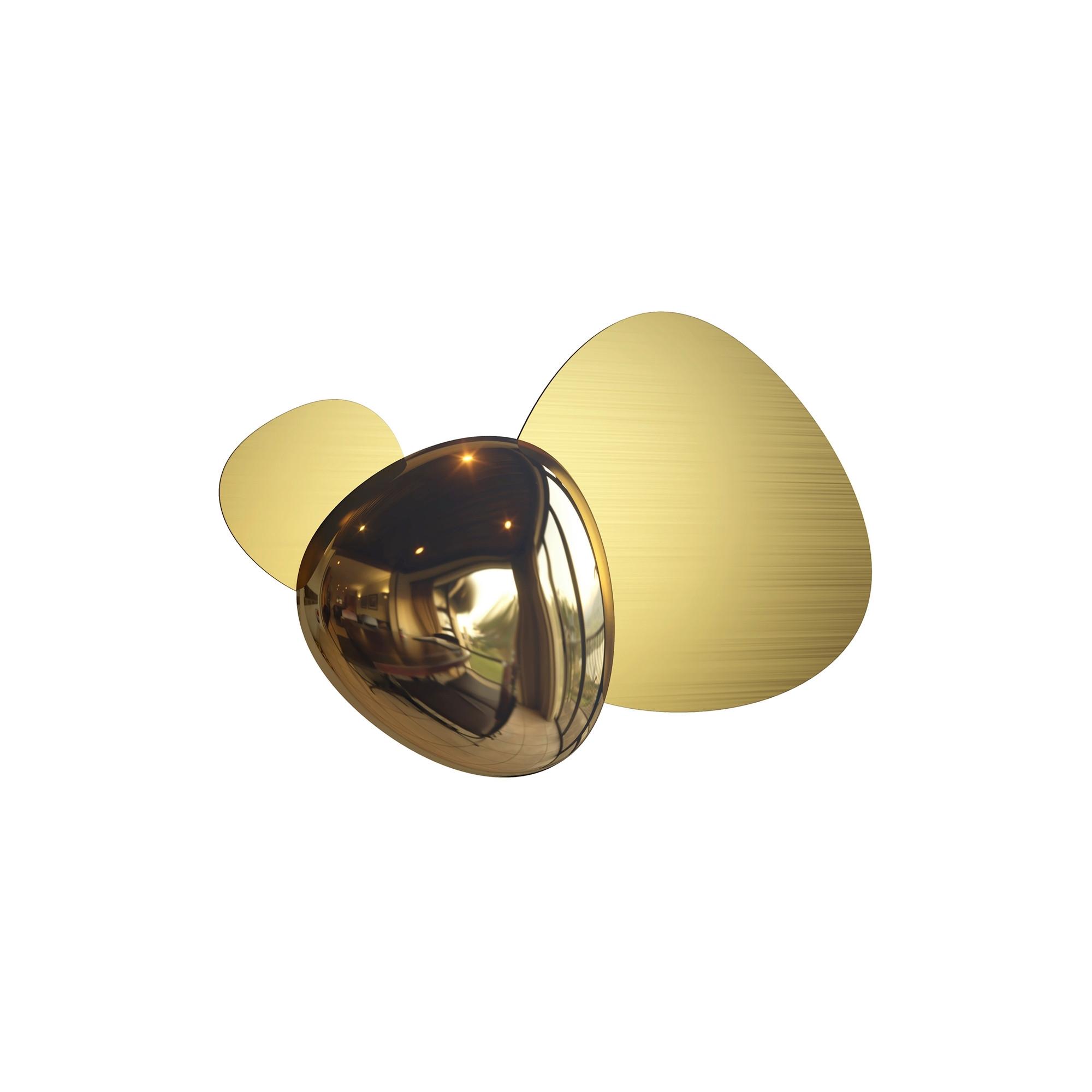 Wandleuchte Jack-Stone Goldfarben max. 8 Watt - Goldfarben, Trend, Metall (26,9/36,3/7,4cm) - MAYTONI
