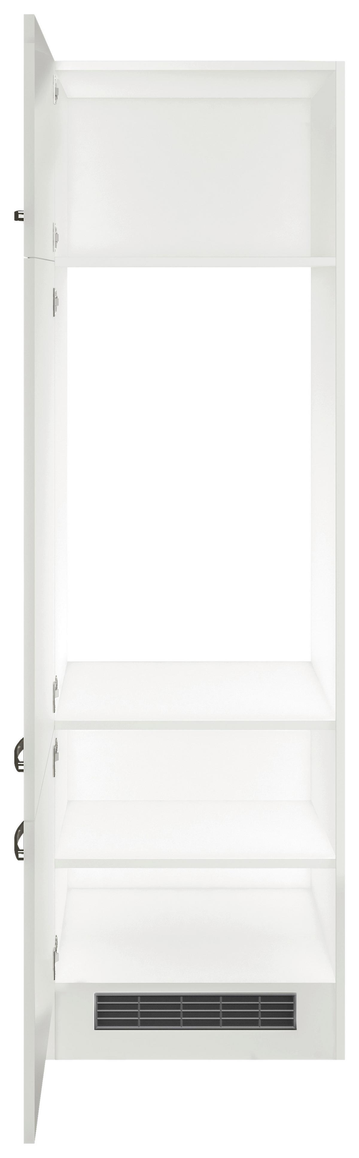 Omara Za Vgradnjo Hladilnika Alba, Bela, Š. 60 Cm - barve nerjavečega jekla/bela, Moderno, kovina/leseni material (60/200/57cm) - FlexWell