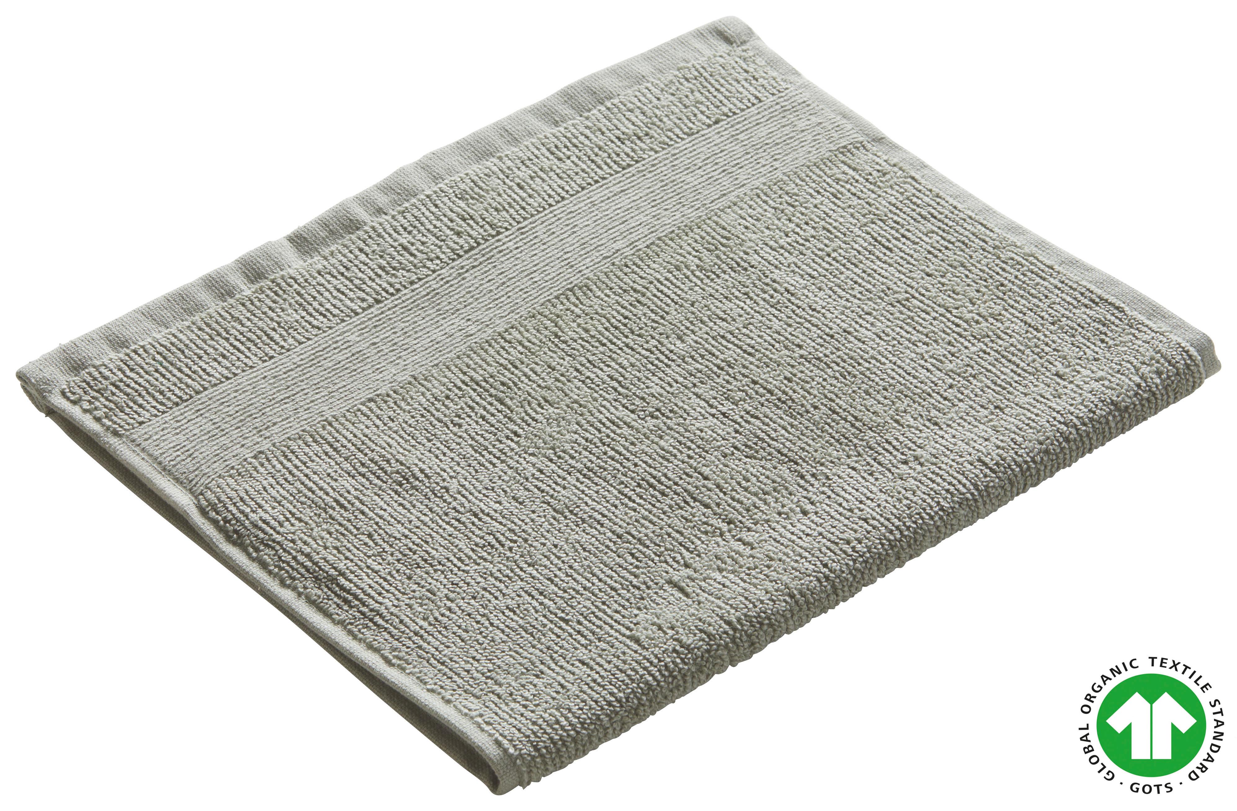 Gästetuch Bio Hanna in Olivgrün ca. 30x50cm - Olivgrün, Natur, Textil (30/50cm) - ecoTree