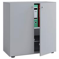Aktenschrank Lona Grau - Grau, Basics, Holzwerkstoff (70/74/39cm) - P & B