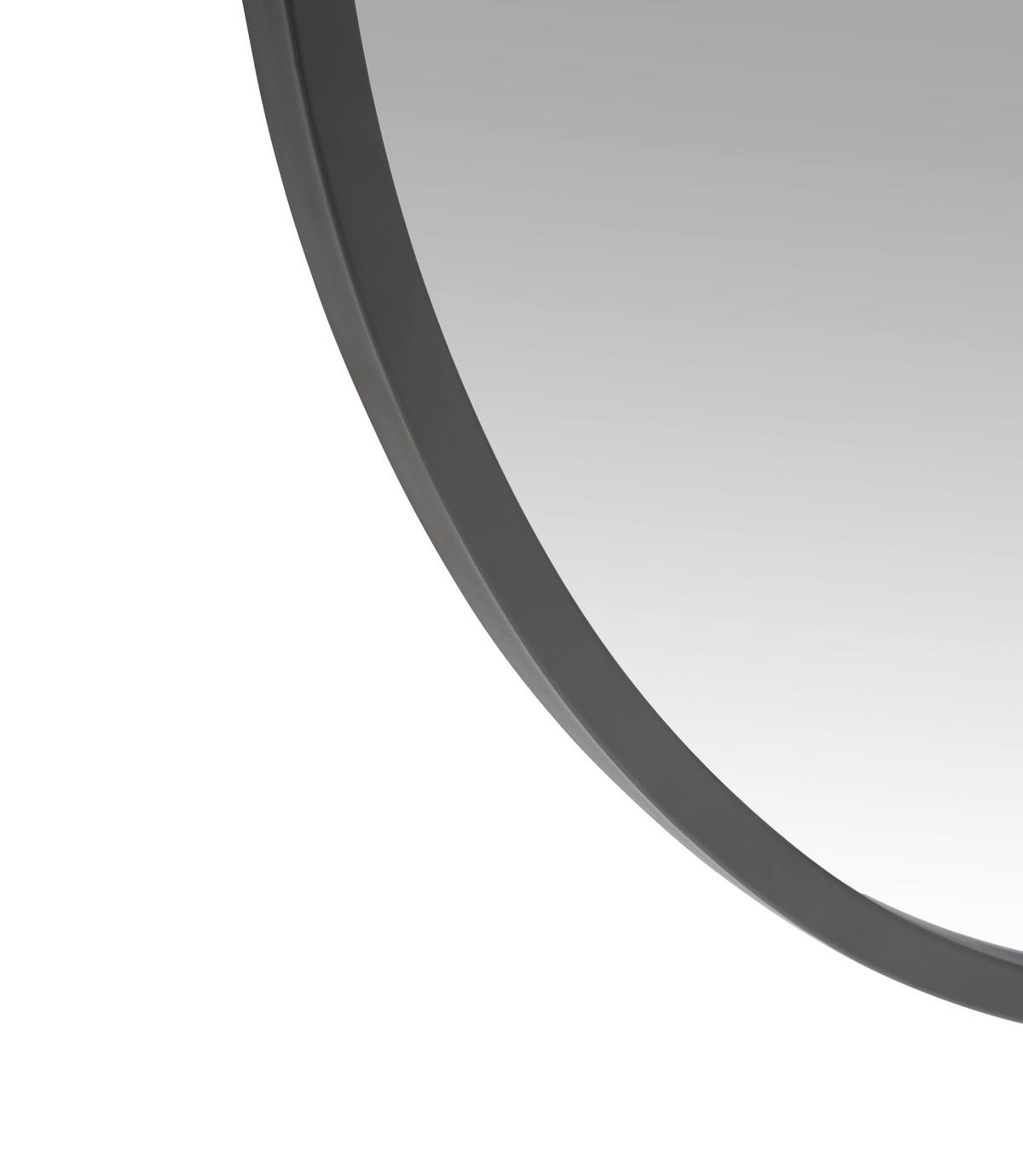LUSTRO ŚCIENNE CIRCLE - czarny, Design, materiał drewnopochodny/metal (100/100/1,5cm) - MID.YOU