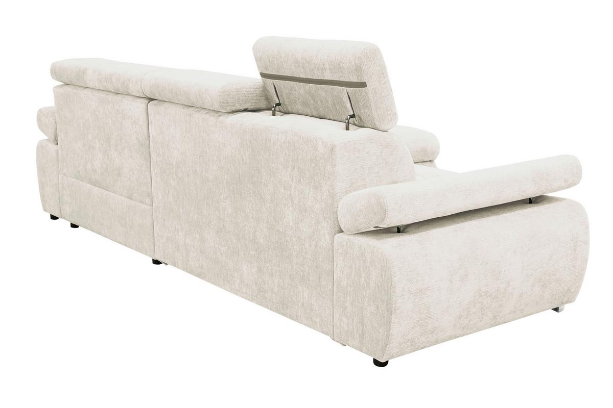 Kutna Garnitura Vegas - srebrne boje/bež, Design, drvo/tekstil (294/173cm) - Modern Living