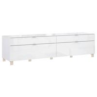 Tv-element Poole, Bela - barve nerjavečega jekla/barve šampanjca, Design, kovina/umetna masa (219,9/57/52,5cm) - Hom`in