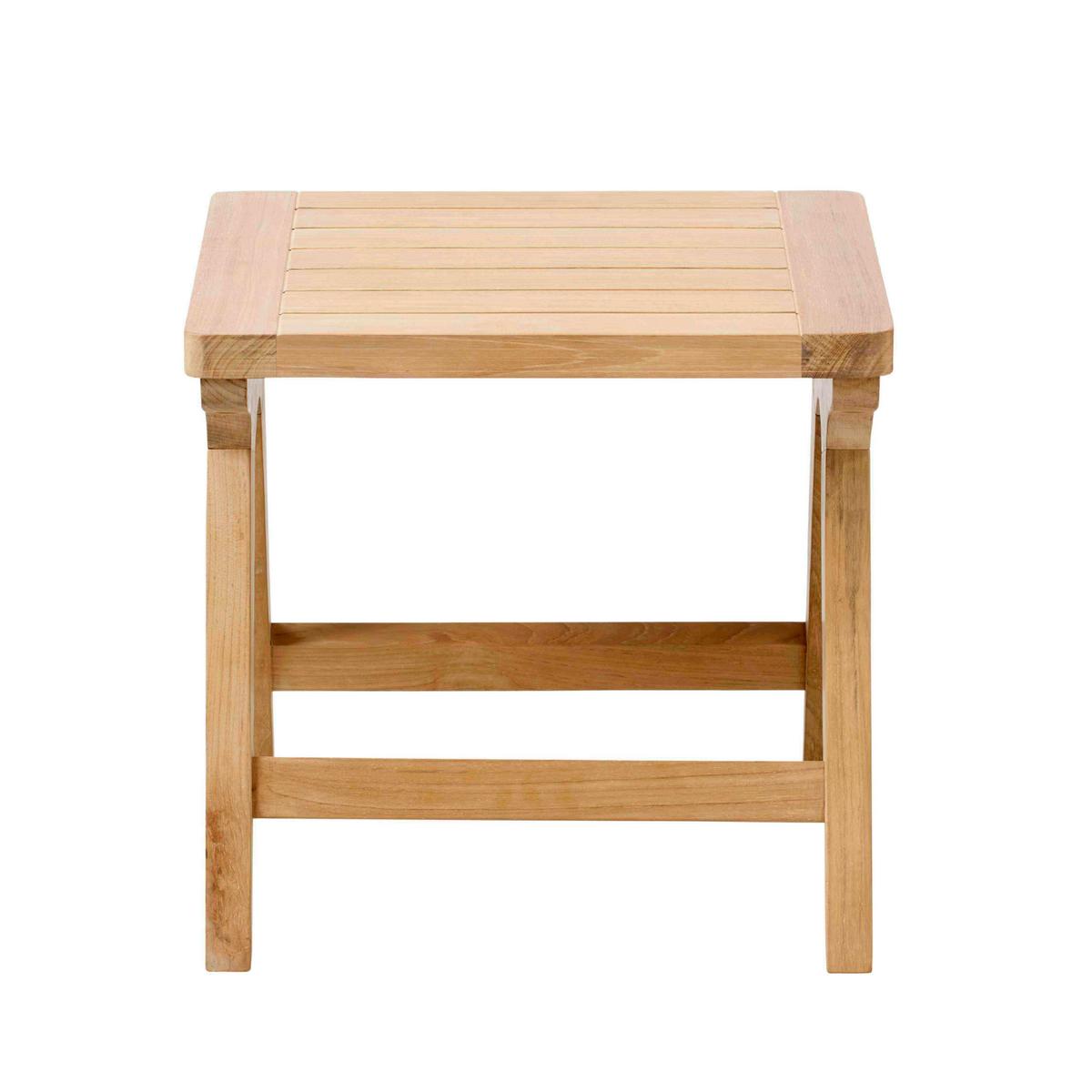 Loungetisch Eya T - Naturfarben/Teakfarben, Natur, Holz (45/45/42cm) - Gardenson