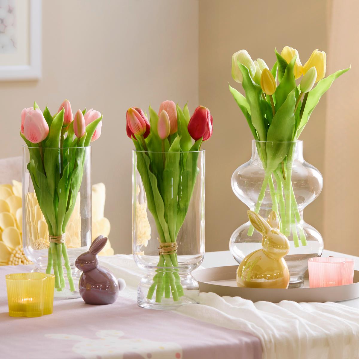 Tulipan Tulpenbund I - rumena/bela, Basics, kovina/umetna masa (31cm) - Mömax