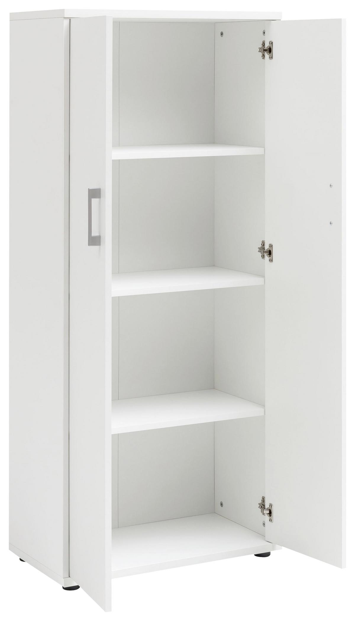 Aktenschrank Serie 200 Weiß - Weiß, Basics, Holzwerkstoff (65,1/146,9/34,5cm) - MID.YOU
