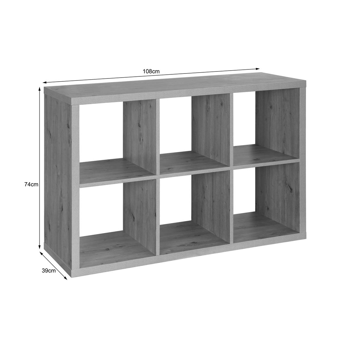 Raumteiler Style Flex Eiche Artisan - Eiche Artisan, KONVENTIONELL, Holzwerkstoff (108/74/39cm) - Based