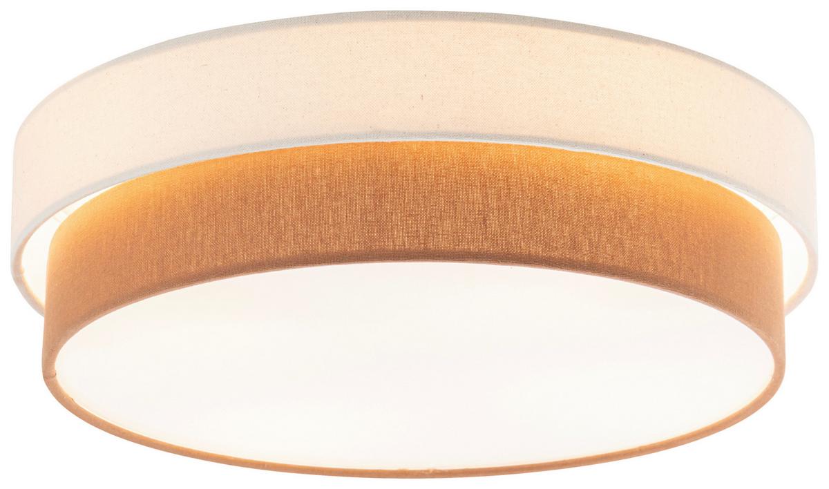 LAMPA SUFITOWA NOEMI - kremowy/terakota, Modern, tworzywo sztuczne/metal (45/13cm) - Novel