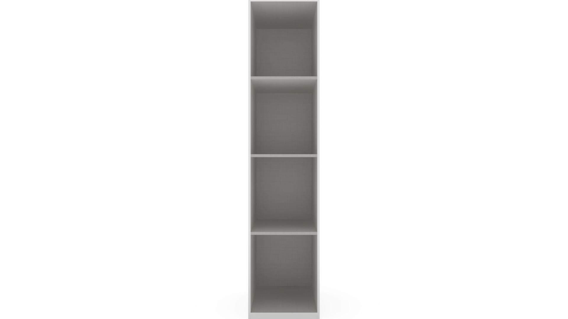 Ormar S Klasičnim Vratima New York B - bijela, Konvencionalno, drvni materijal/metal (45/208/58cm) - Modern Living