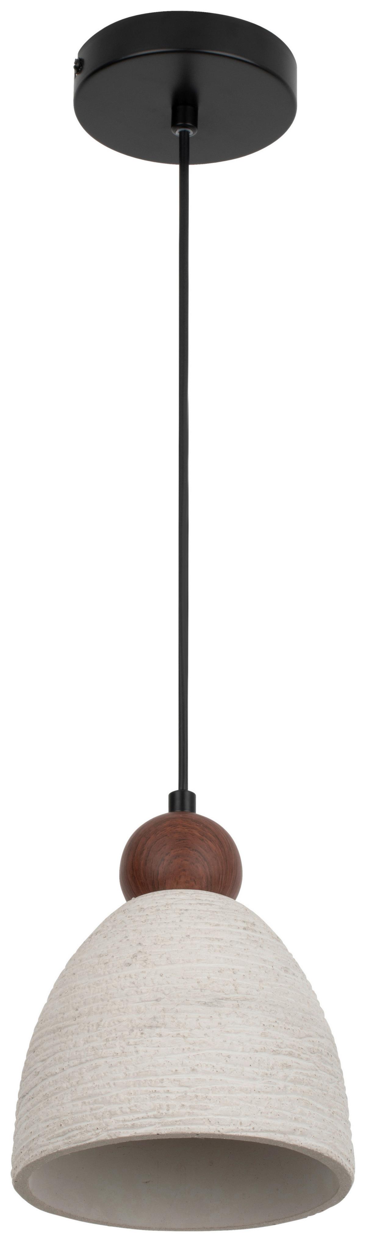 LAMPA WISZĄCA KLARA - kolor orzecha włoskiego/szary, Design, kamień/metal (16/120cm) - Collett's Monde