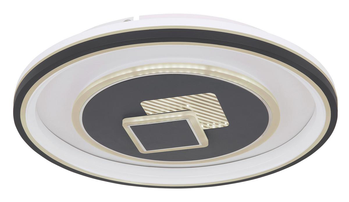 Stropna Led-svetilka Sundi, S Sijalko - bela/barve grafita, Design, kovina/umetna masa (50/7cm) - Globo