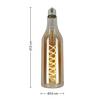LED-LJUSKÄLLA FLASCHE - bärnstensfärgad, Romantik / Lanthus, metall/glas (7,5/27,5cm) - Mömax