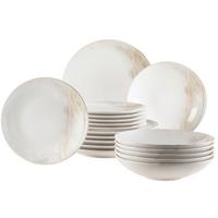 TAFELSERVICE 931949 WOODEN LIGHT - Weiss/Beige, Basics, Keramik (40,5/36,5/49cm) - Mäser