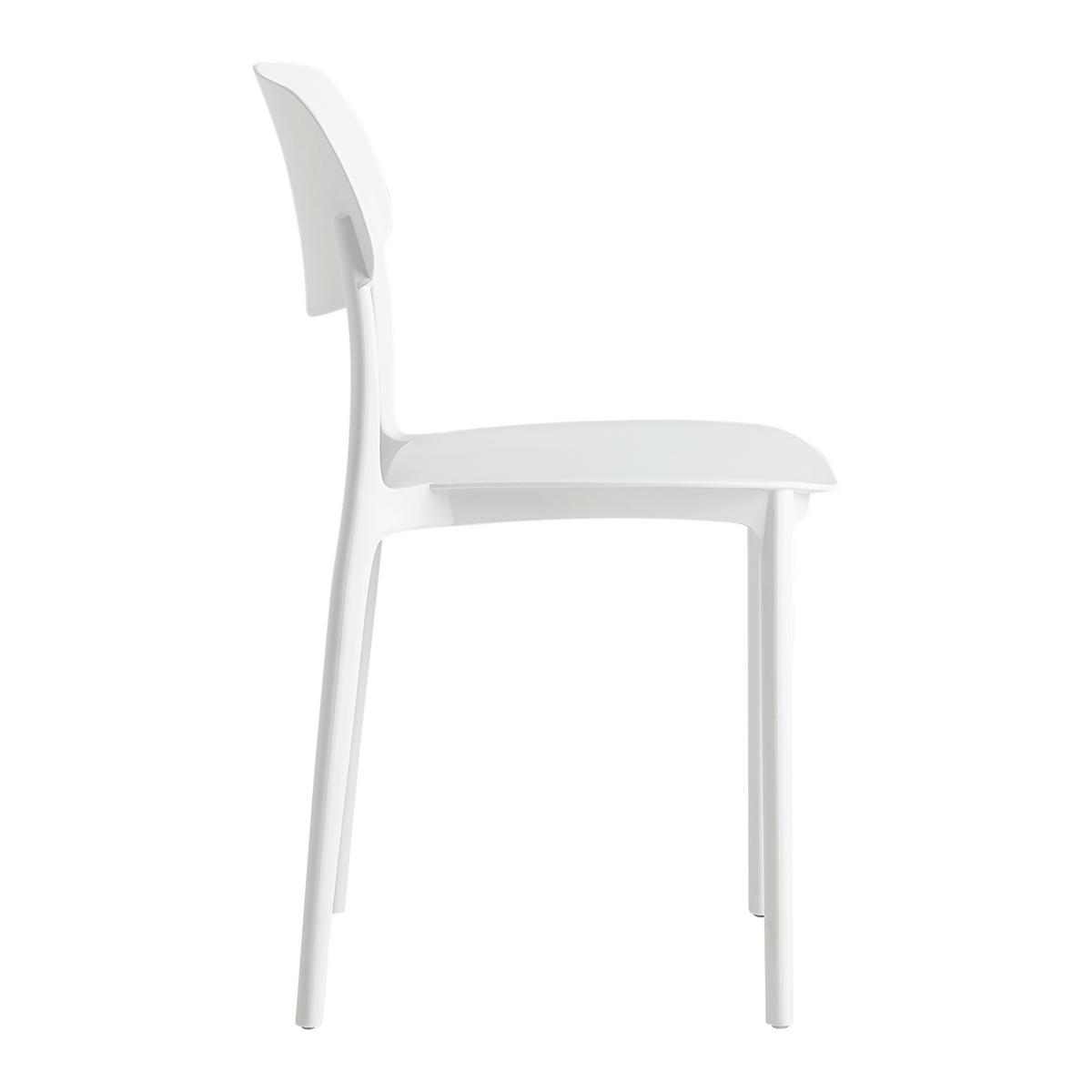 Stolica Jiri - bela, Moderno, plastika (44/78/49cm) - Based