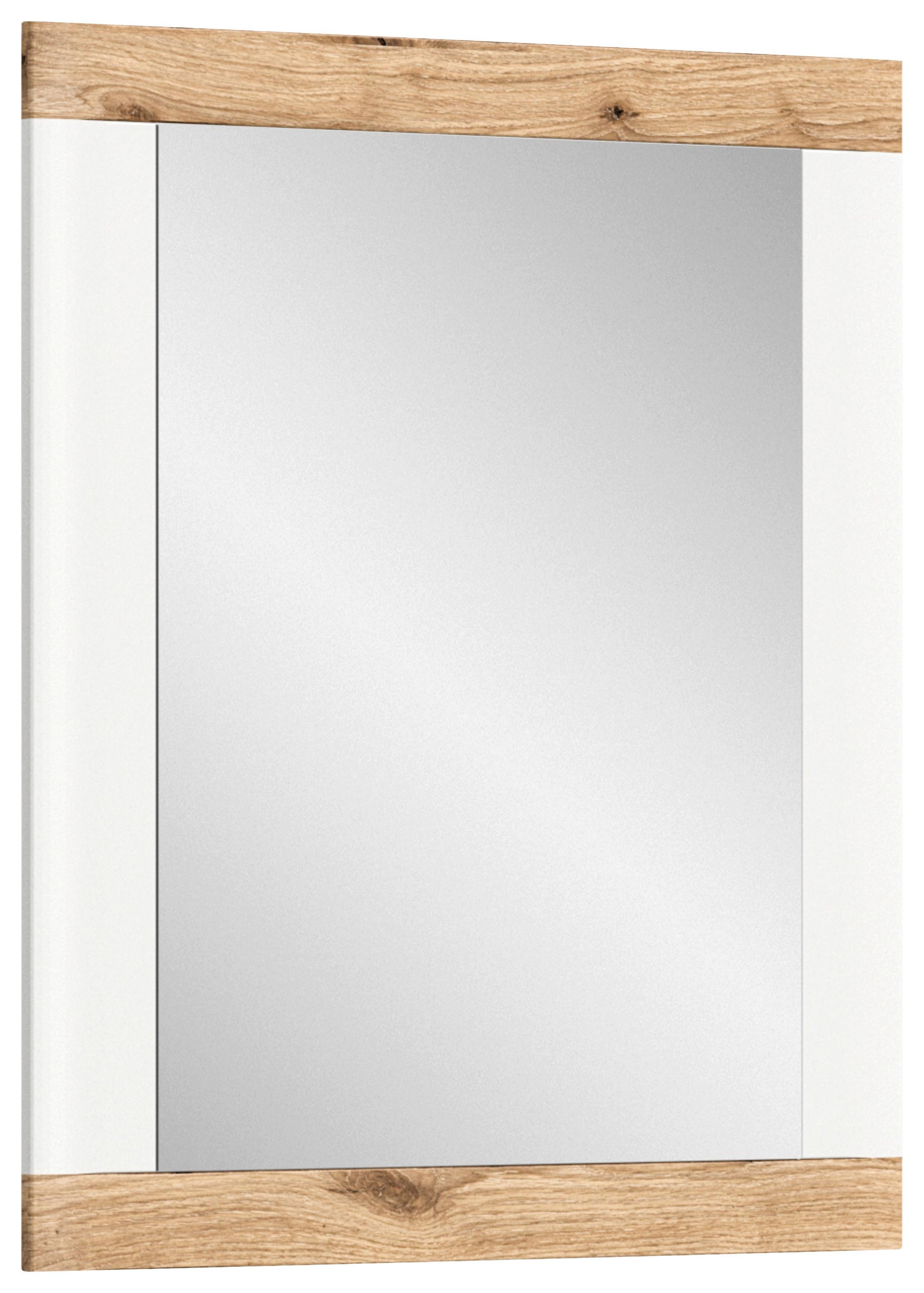 Spiegel Laredo ca. 73x82 cm Nox Eiche/Weiß - KONVENTIONELL, Glas/Holzwerkstoff (73/82/2cm) - MID.YOU