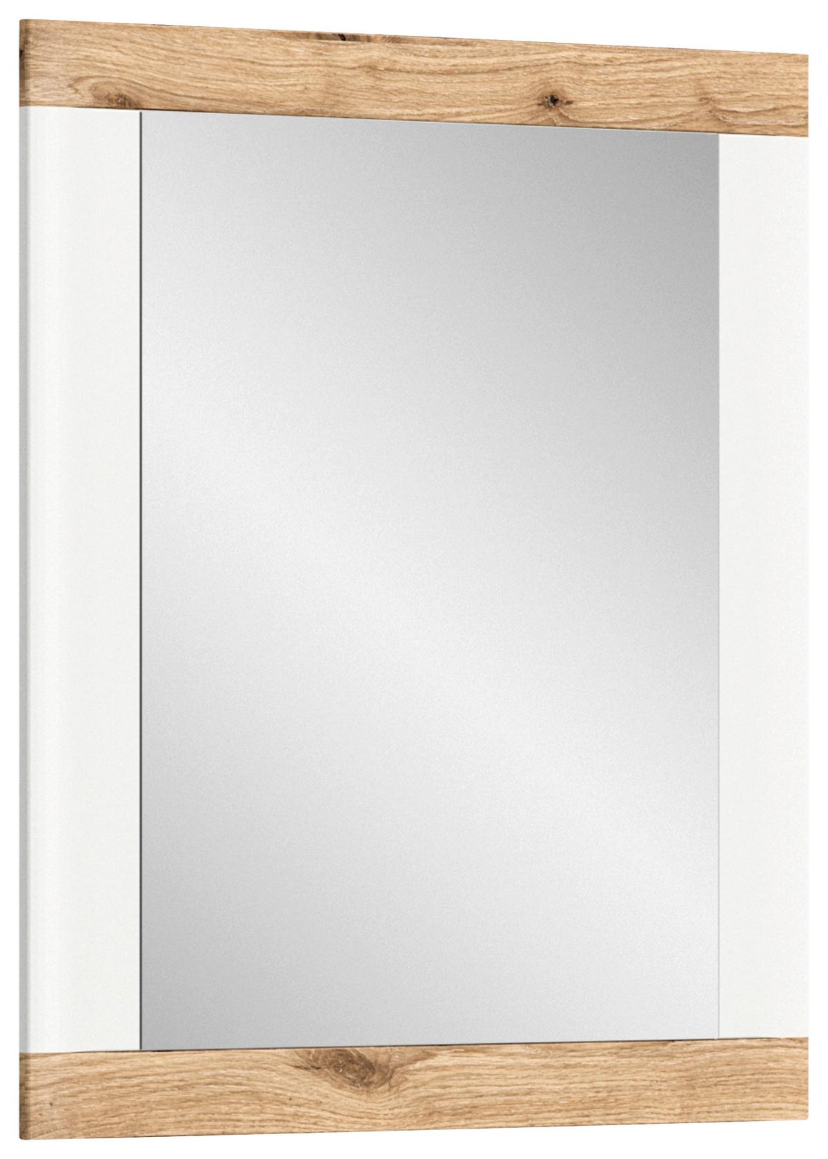 Spiegel Laredo ca. 73x82 cm Nox Eiche/Weiß - KONVENTIONELL, Glas/Holzwerkstoff (73/82/2cm) - MID.YOU