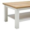 SOFFBORD KORSIKA -EXKLUSIV- - vit/ekfärgad, Romantik / Lanthus, trämaterial (110/45/60cm) - Mömax