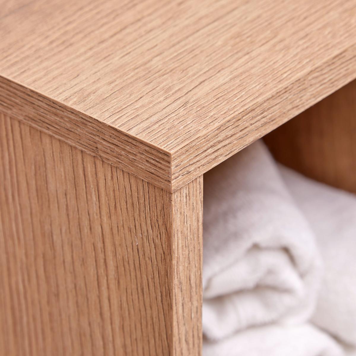 Waschbeckenunterschrank Purebliss Eichefarben - Eichefarben/Schwarz, MODERN, Holzwerkstoff/Metall (90/79/53cm) - Mömax