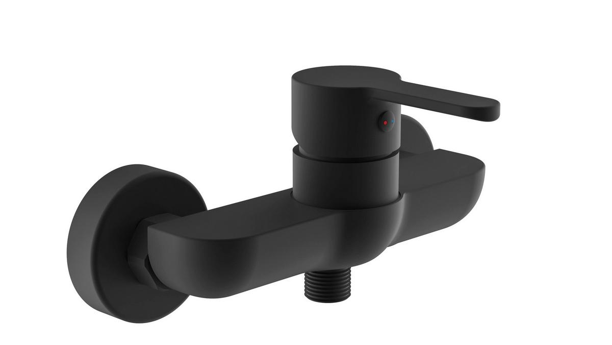 Baterie pentru duș Denver - negru, Basics, metal (5,5/15,9/15,7cm) - Mömax