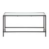 SOFFBORD LEON - svart/transparent, Modern, metall/glas (80/40/40cm) - Mömax