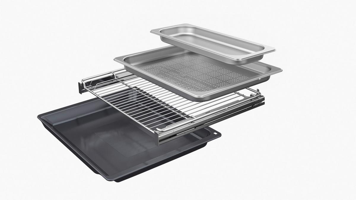 Dampfbackofen CSG936AM1 Schwarz matt - Schwarz, MODERN, Glas/Metall (59,4/45,5/54,8cm) - Bosch