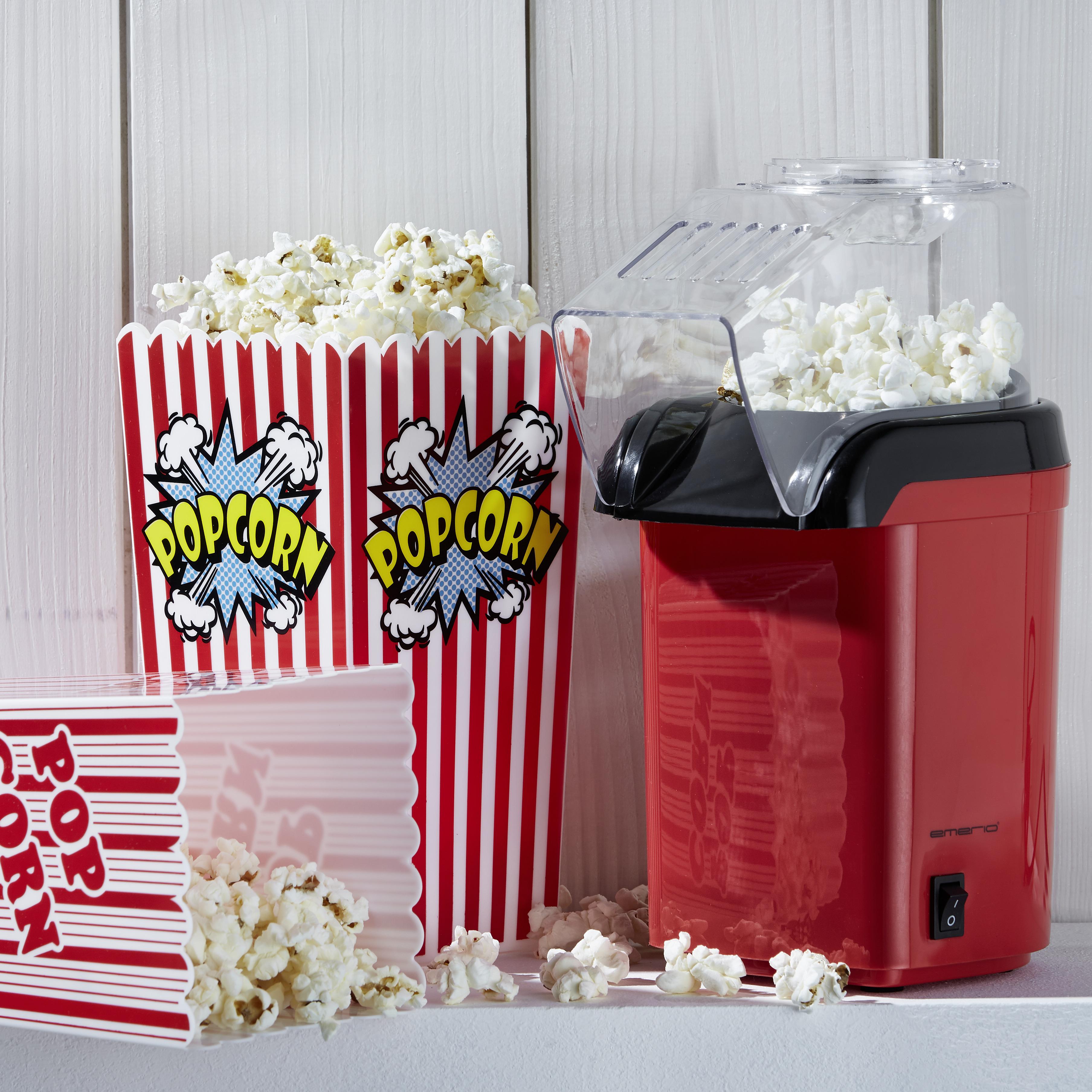 Popcornmaschine Jan, max. 1200 Watt - Rot/Schwarz, Kunststoff (11,5/26/18cm) - Insido