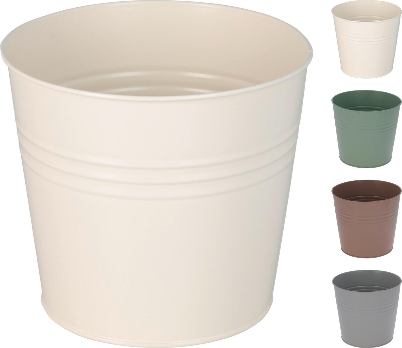 Übertopf Nora diverse Farben - Multicolor, KONVENTIONELL, Metall (15/17cm) - Mömax