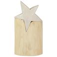 Dekostern Curt H ca. 38 cm - Silberfarben/Naturfarben, MODERN, Holz (38cm)