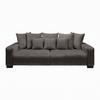 Bigsofa Matteo Graphitfarben - Graphitfarben/Schwarz, MODERN, Holz (246/93/124cm) - Based
