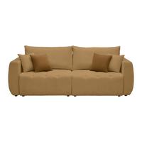 Schlafsofa Bologna Senfgelb - Beige/Senfgelb, Holz/Textil (245/74-90/104cm) - Mömax