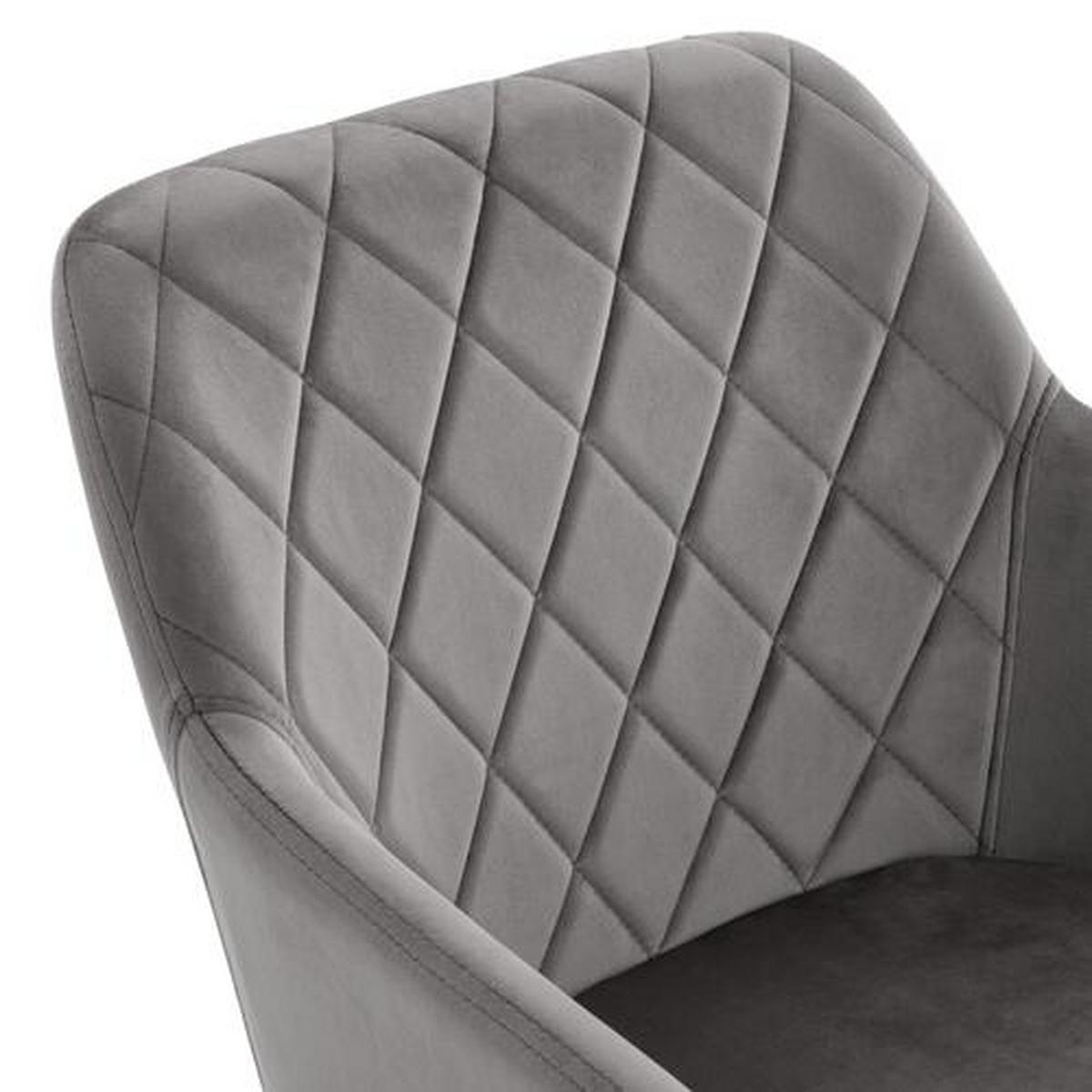 KRZESŁO Z PODŁOKIETNIKAMI ACTOR - czarny/szary, Trend, metal/drewno (54/86/60cm) - Livetastic