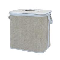 Coș de rufe Lotie - culoare natur, Modern, plastic/lemn (36/26/35cm) - Mömax