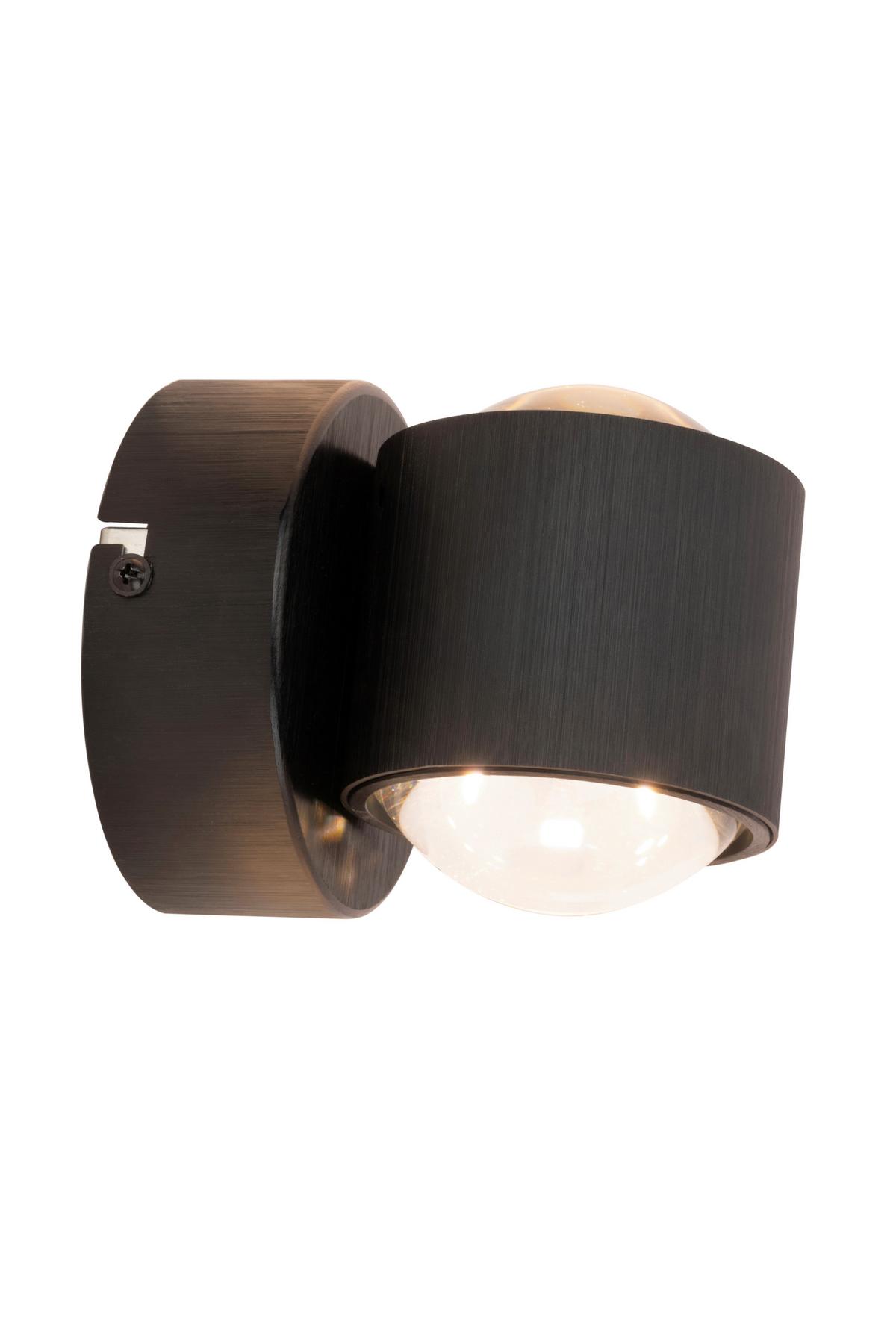 KINKIET LED COLUMBIA *SBN* - czarny, Design, tworzywo sztuczne/metal (12/11cm) - Novel
