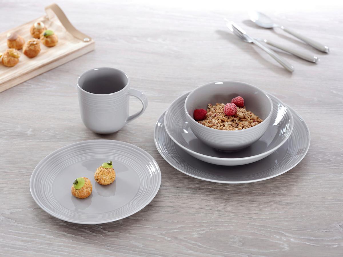 TALERZ DO ZUPY LEVI - szary, Basics, ceramika (22/22/5cm) - Ritzenhoff Breker