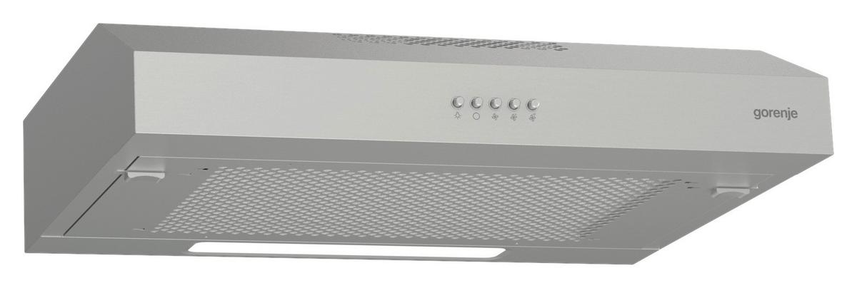 OKAP KUCHENNY WHU 629 ES/S - kolor stalowy, Basics, tworzywo sztuczne/metal (59,6/12,5/46,8cm) - Gorenje