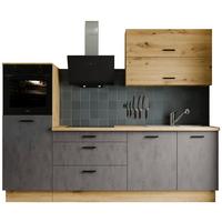 Kuhinjski Blok Brez Aparatov Bobbi, 260cm - črna/antracit, Basics, umetna masa/leseni material (260/210/60cm) - P & B