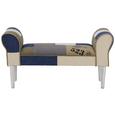 Garderobna Klop Leopold - siva/bela, Moderno, tekstil/les (103/52/31cm) - Mömax modern living