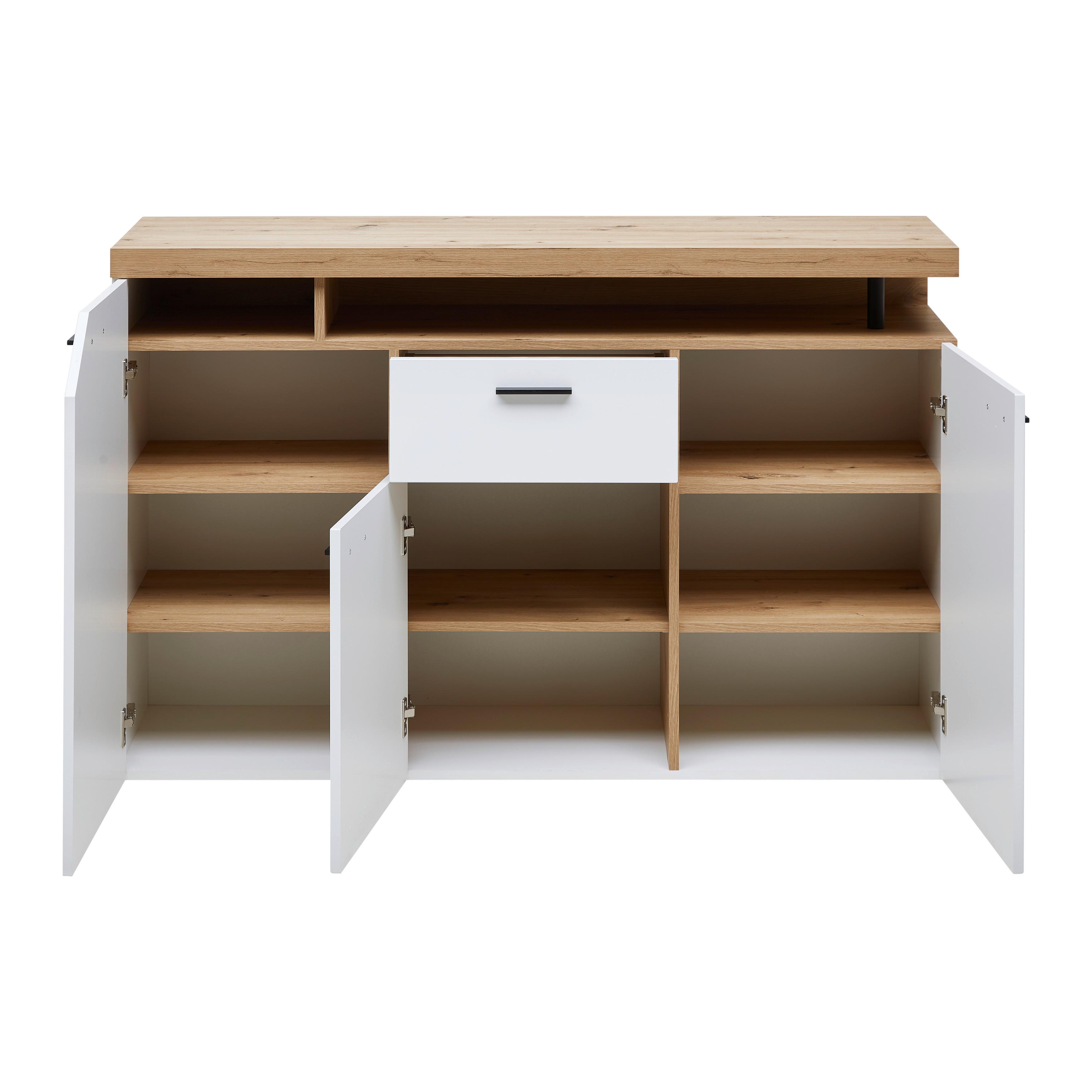BYRÅ NICO -EXKLUSIV- - Modern, trämaterial/plast (138/91/40cm) - Mömax