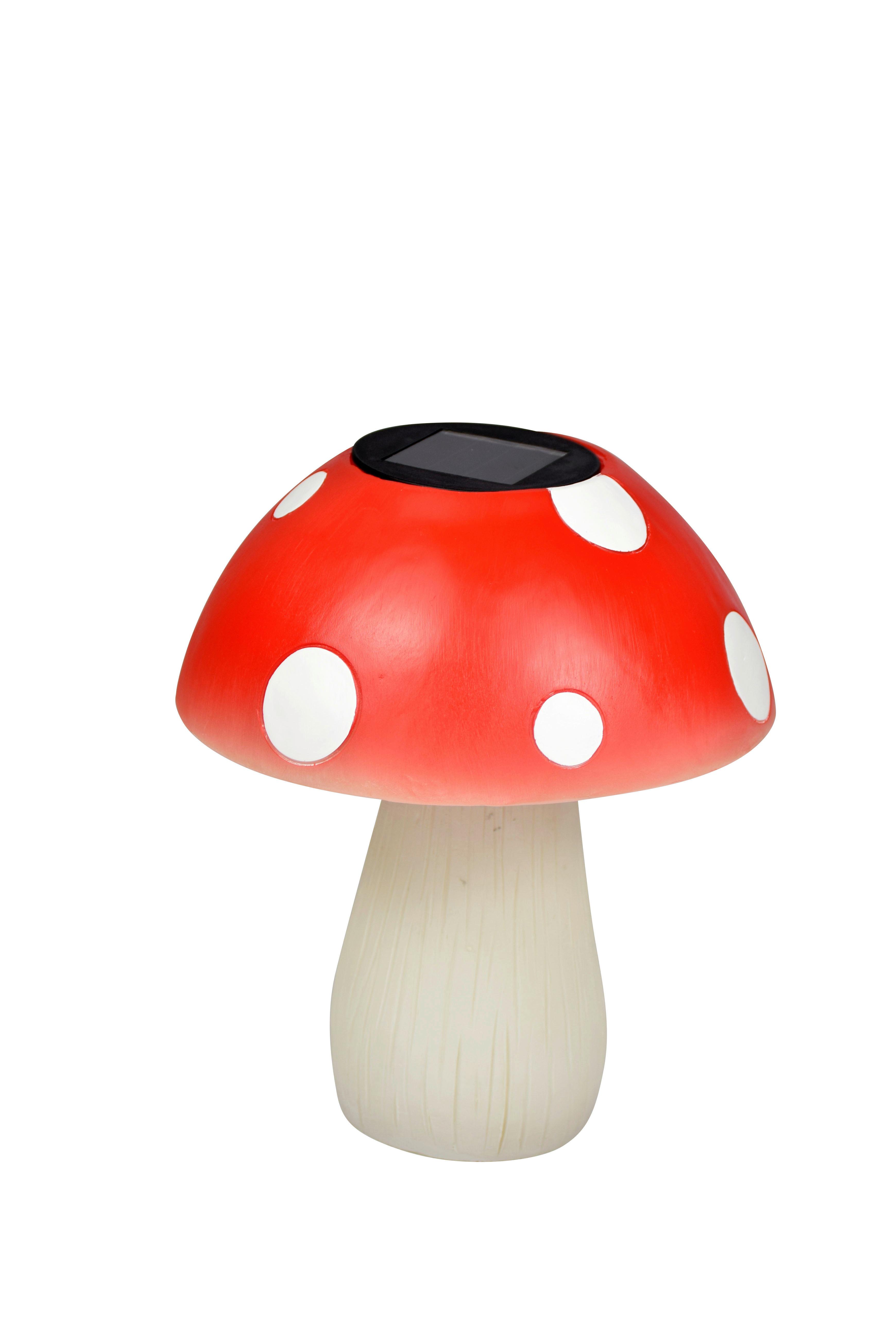 Solarleuchte Flieg in Rot/Weiß max. 0,06 Watt - Rot/Weiß, MODERN, Kunststoff (17/17/20cm) - Modern Living