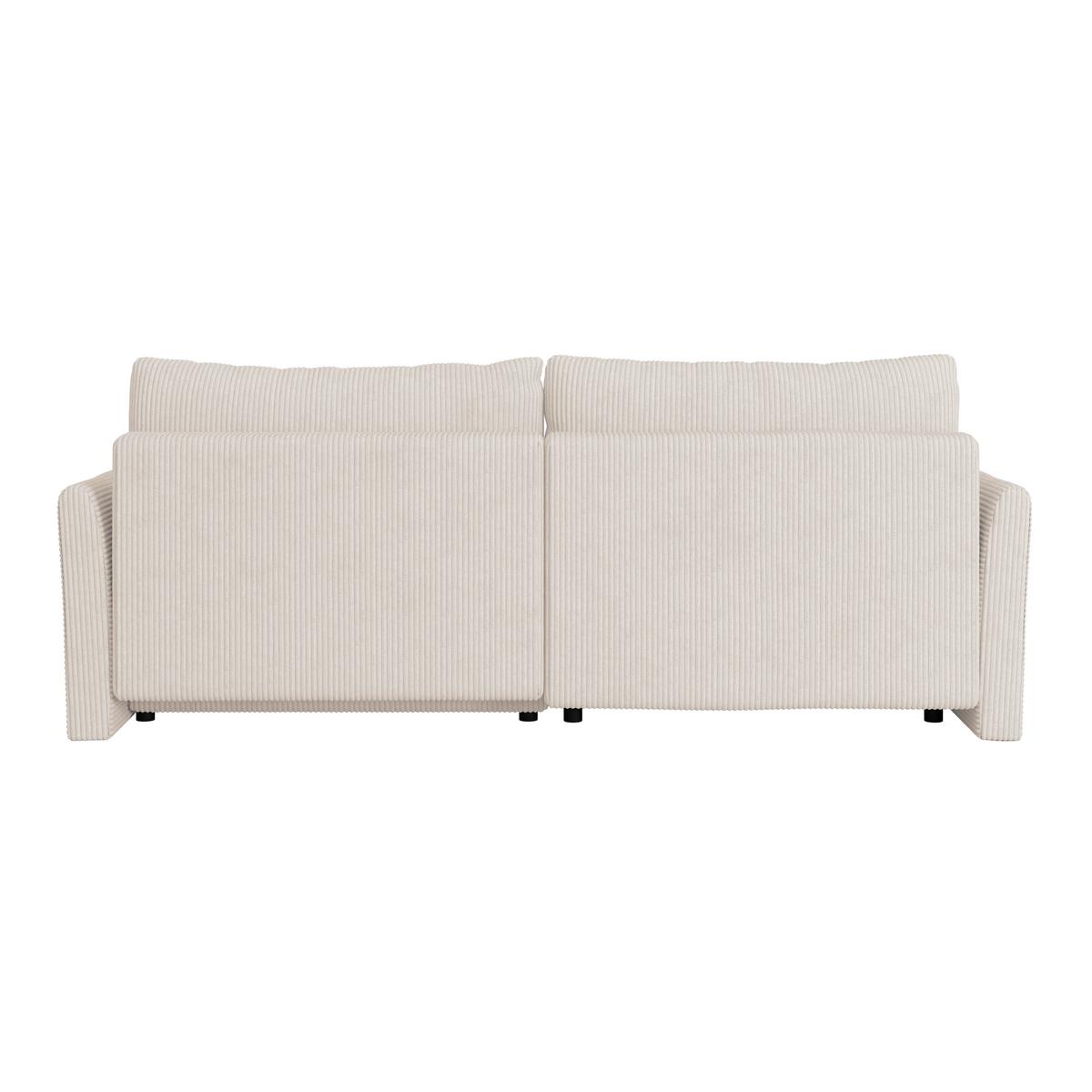 Sedežna Garnitura Sonos, Bež, Ležišče, Predal - črna/ekru, Moderno, tekstil (228/146cm)