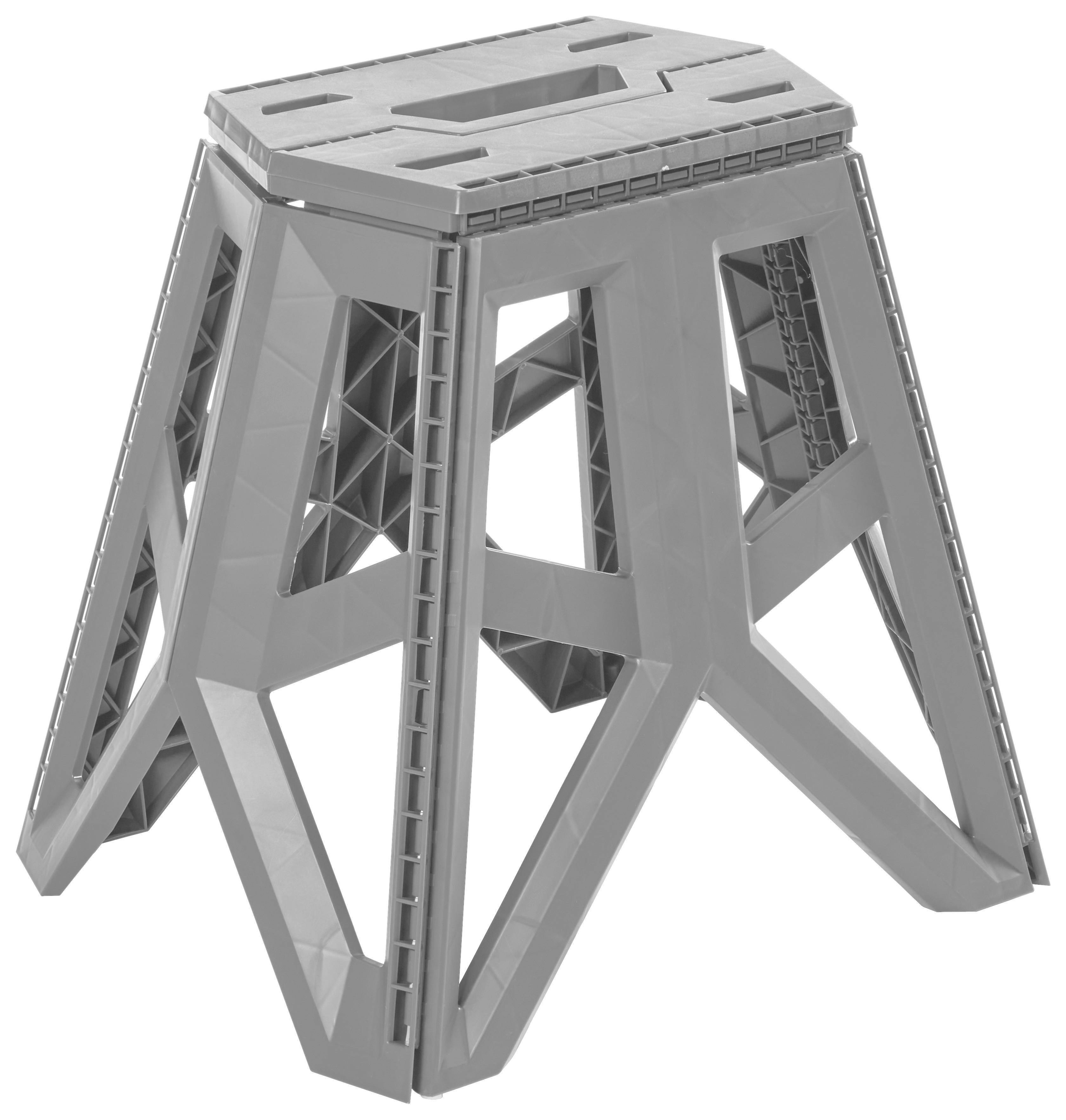 Campinghocker Tom Grau - Grau, KONVENTIONELL, Kunststoff (29/20/39cm)