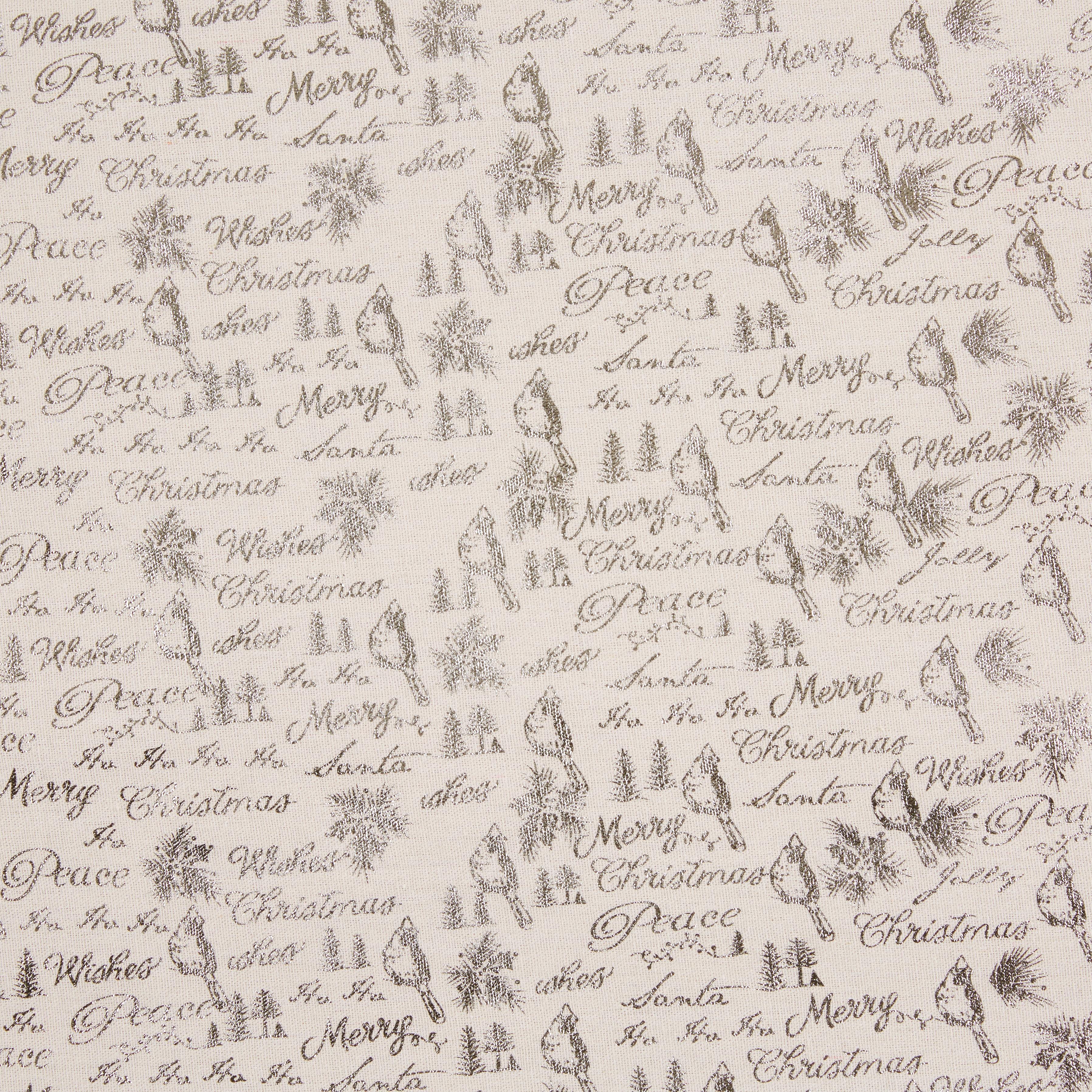 Tischdecke X-mas in Silberfarben - Silberfarben/Weiß, Textil (140/180cm) - Mömax modern living