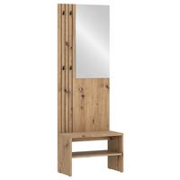 Ansamblu de hol CHARLIE - stejar Artisan, Konventionell, material pe bază de lemn (60/180/37cm) - Modern Living