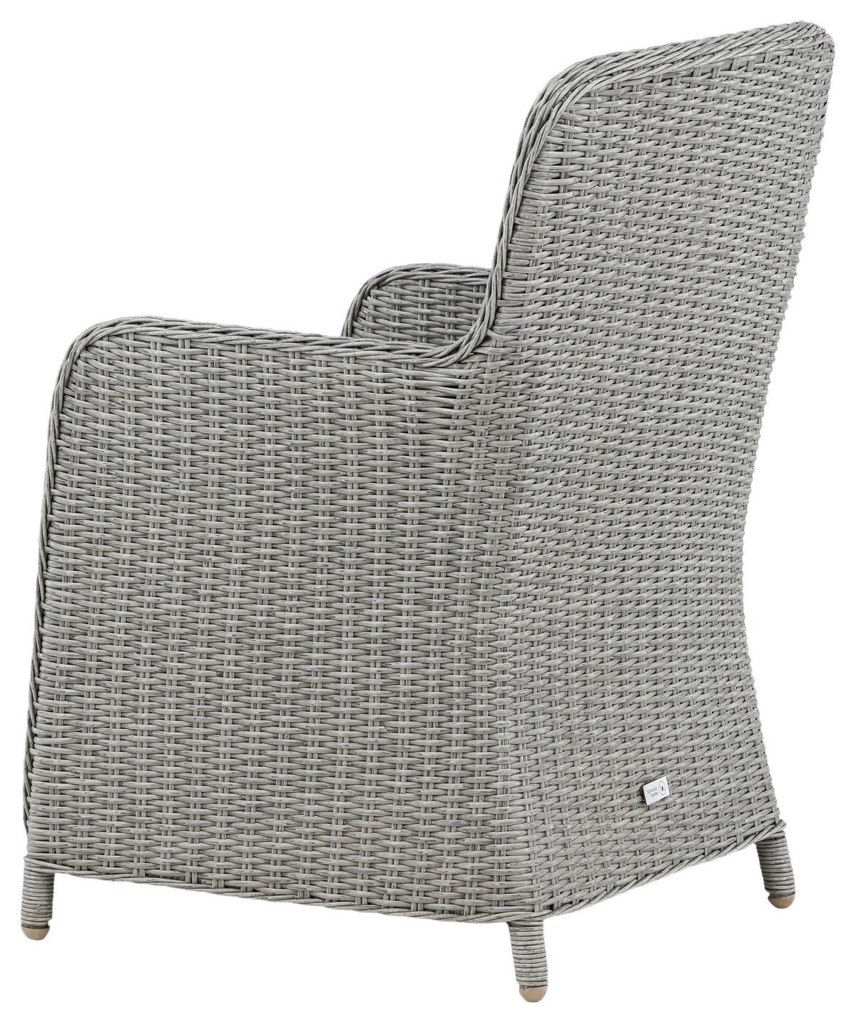 GARTENSTUHL-SET WEMBLEY - Grau, KONVENTIONELL, Kunststoff/Textil (62/94,5/65cm) - Gardenson