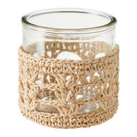 Kerzenhalter Janne in Naturfarben - Naturfarben, Basics, Glas/Papier (8/8.5cm) - Modern Living