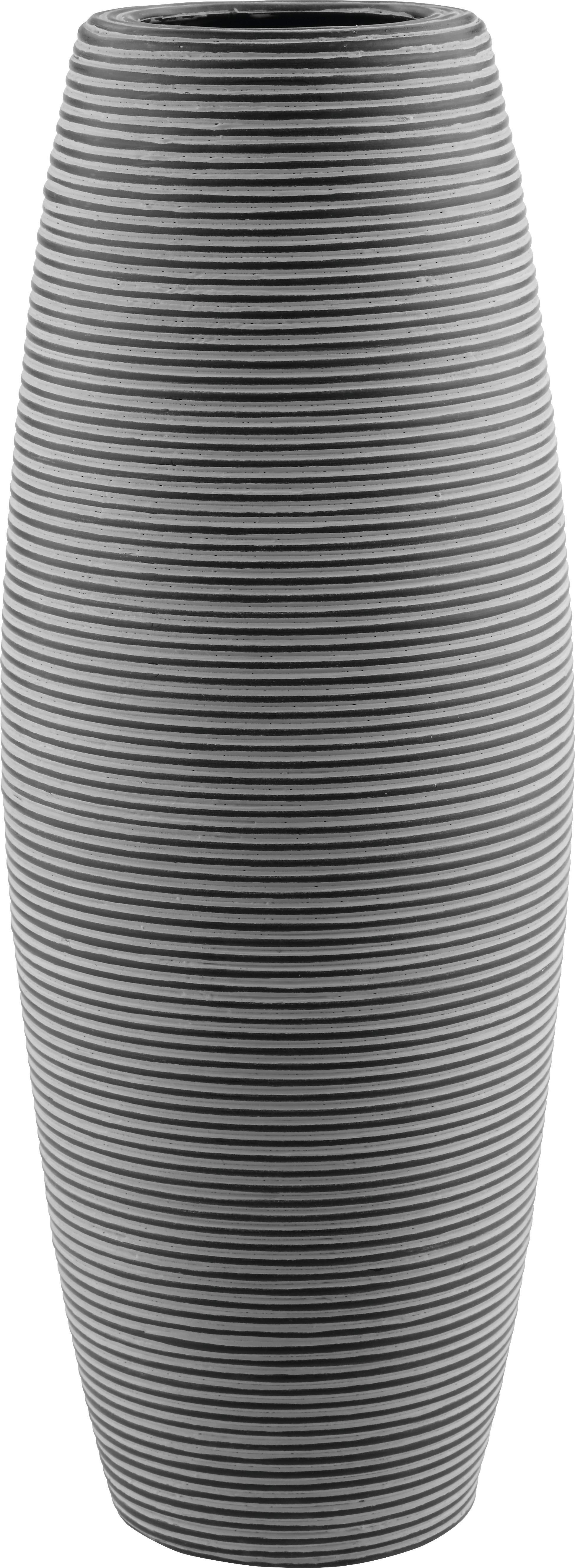 Váza Marlene - fekete, Lifestyle, műanyag (22/59cm) - Mömax