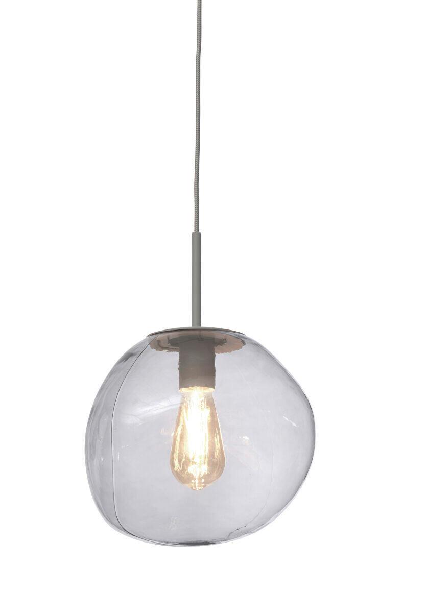 Függőlámpa Helsinki - világosszürke, Trend, üveg (26/37,5cm) - It's about Romi