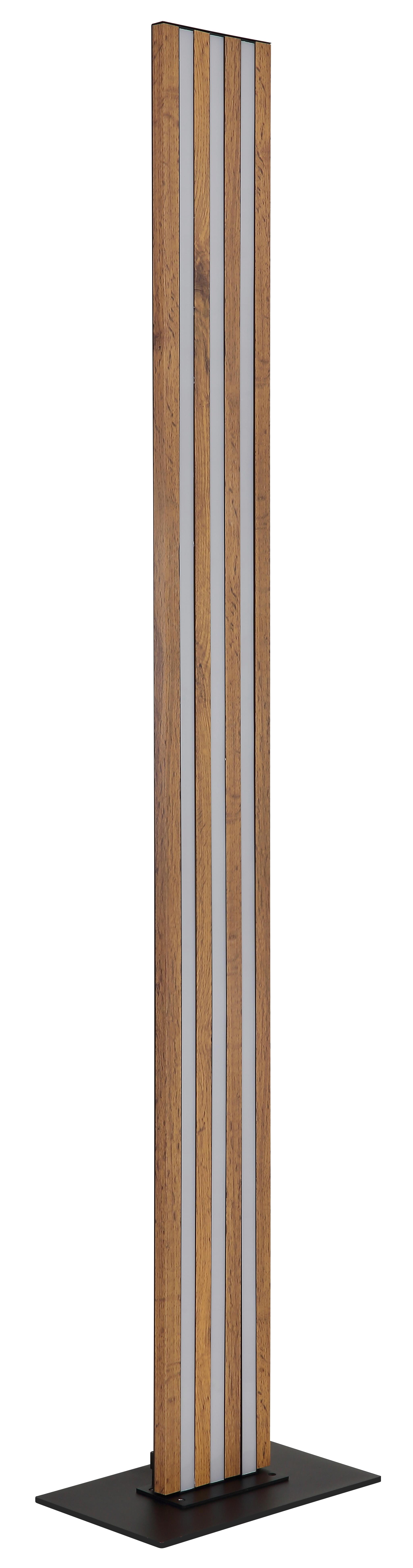 Led Svjetiljka Podna 67347s  Hayden - tamno smeđa/crna, Design, drvni materijal/metal (30/18/140cm) - Globo