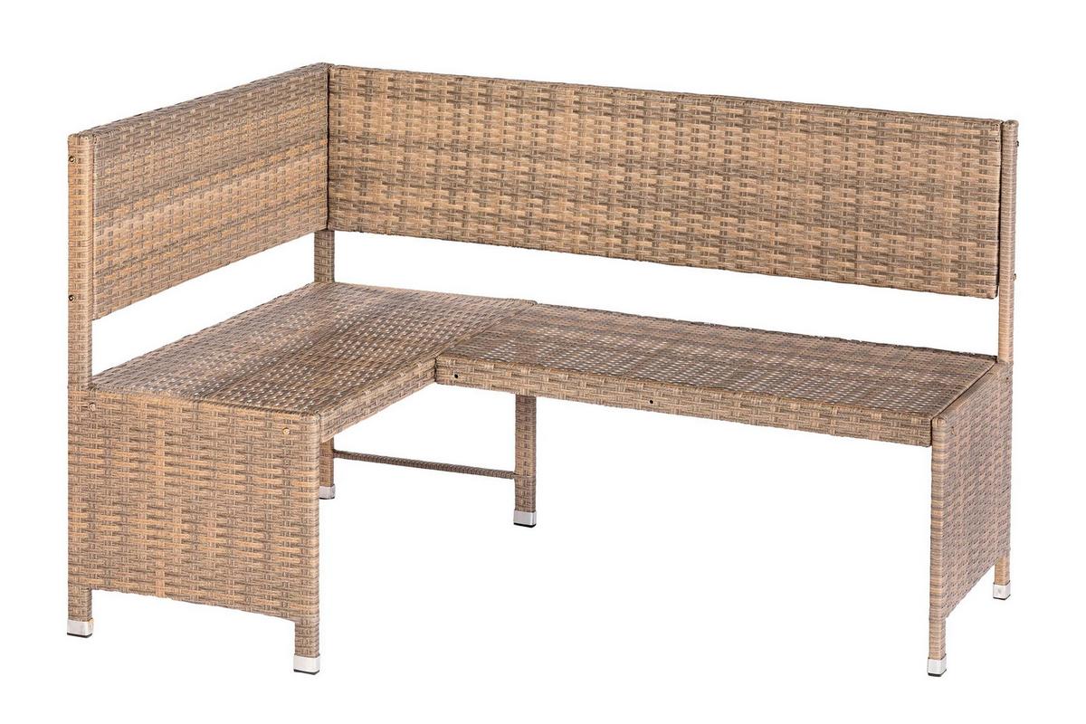 Vrtni Set Lambada, Naravna Barva, Z Blazino, 2-Delni - naravne barve, Konvencionalno, kovina/umetna masa - Gardenson